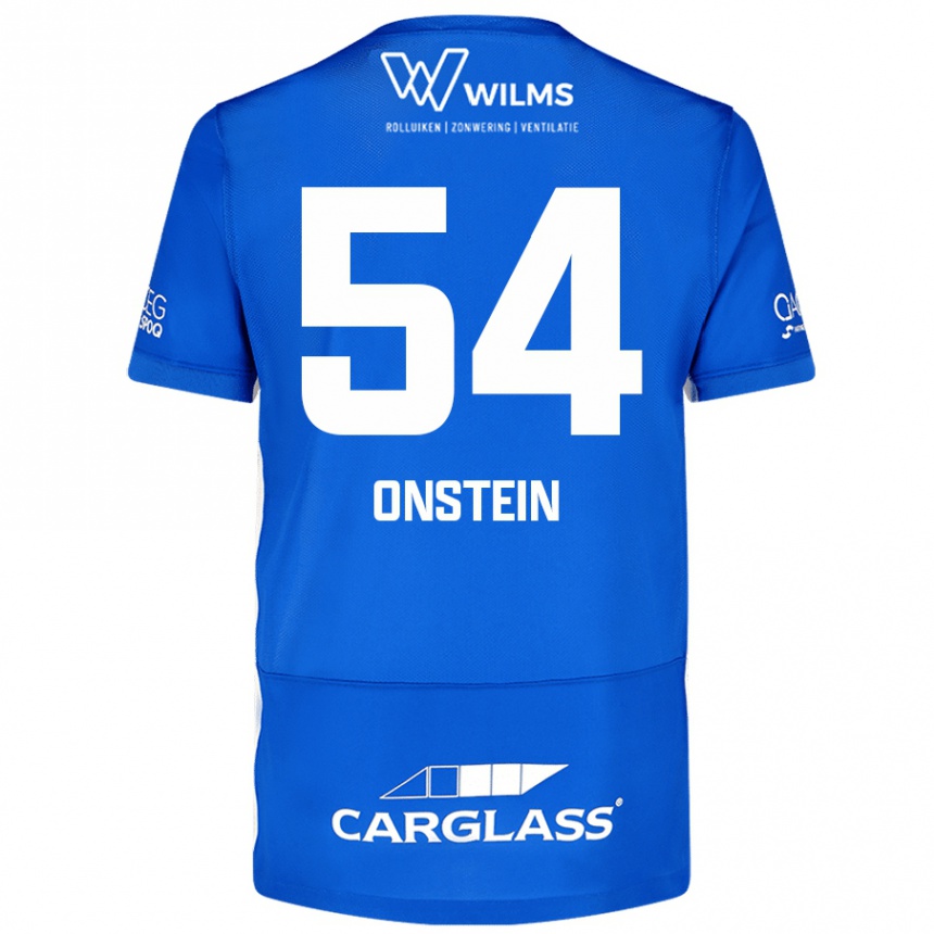 キッズフットボールJuwensley Onstein#54青ホームシャツ2024/25ジャージーユニフォーム