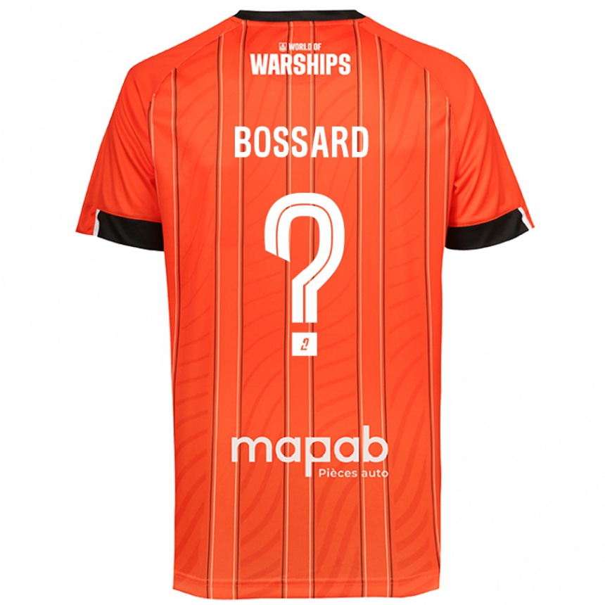 キッズフットボールLéo Bossard#0オレンジホームシャツ2024/25ジャージーユニフォーム