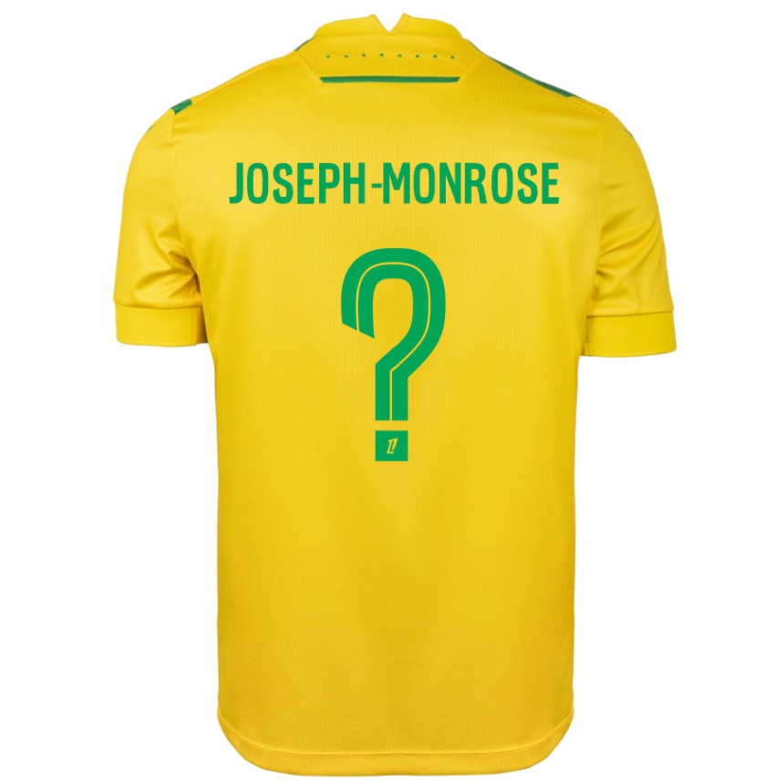 キッズフットボールFlorian Joseph-Monrose#0黄緑ホームシャツ2024/25ジャージーユニフォーム