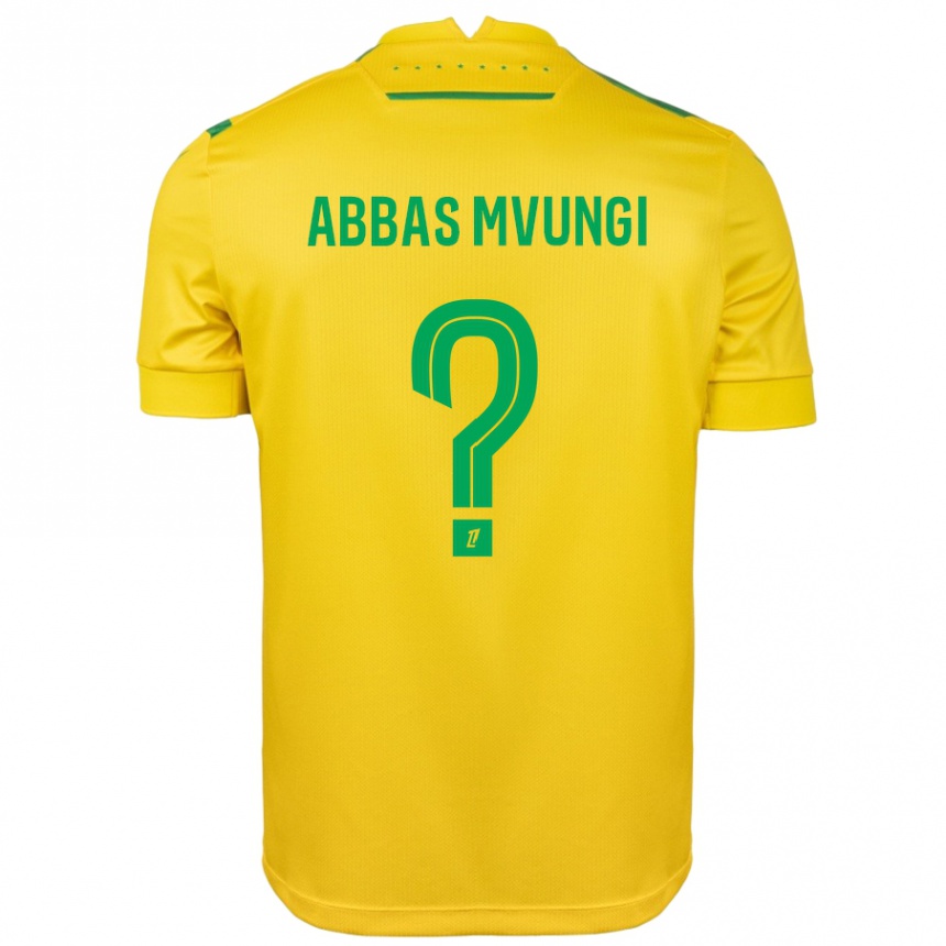 キッズフットボールOmar Abbas Mvungi#0黄緑ホームシャツ2024/25ジャージーユニフォーム