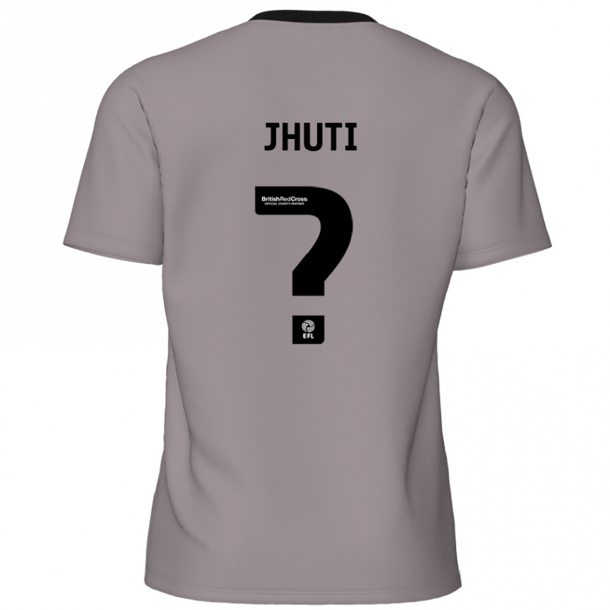 キッズフットボールReece Jhuti#0グレーアウェイシャツ2024/25ジャージーユニフォーム