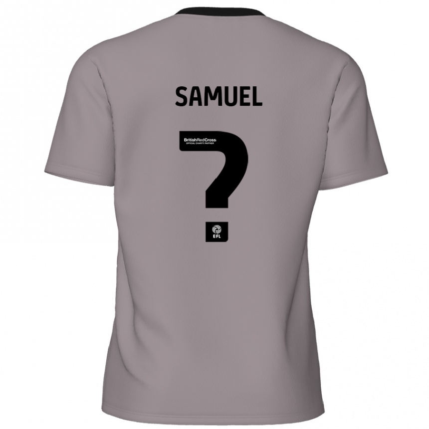 キッズフットボールDevine Samuel#0グレーアウェイシャツ2024/25ジャージーユニフォーム