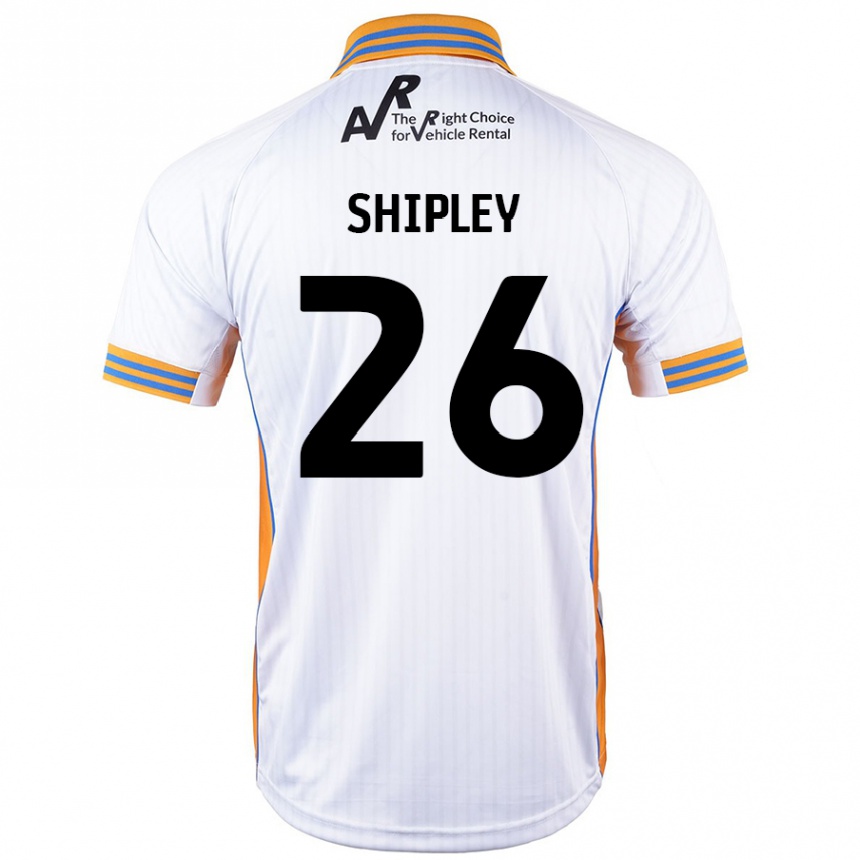 キッズフットボールJordan Shipley#26白アウェイシャツ2024/25ジャージーユニフォーム