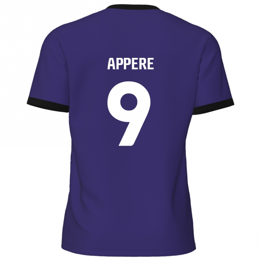 キッズフットボールLouis Appéré#9紫アウェイシャツ2024/25ジャージーユニフォーム