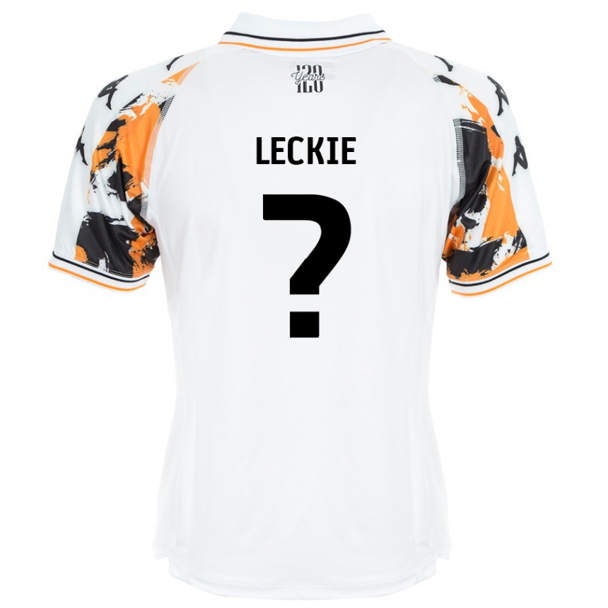 キッズフットボールJack Leckie#0白アウェイシャツ2024/25ジャージーユニフォーム