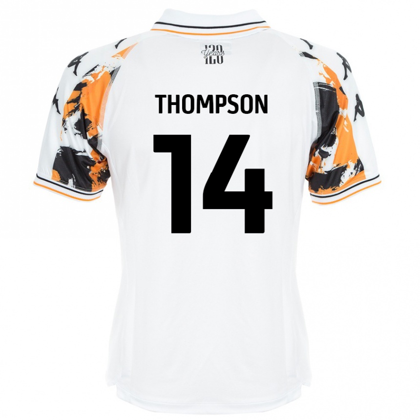 キッズフットボールKatie Thompson#14白アウェイシャツ2024/25ジャージーユニフォーム