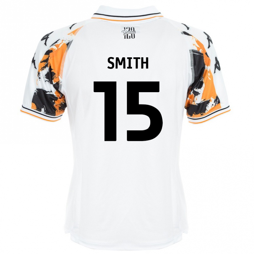 キッズフットボールSuey Smith#15白アウェイシャツ2024/25ジャージーユニフォーム