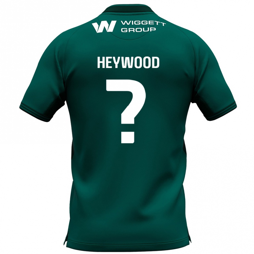 キッズフットボールKavalli Heywood#0緑アウェイシャツ2024/25ジャージーユニフォーム