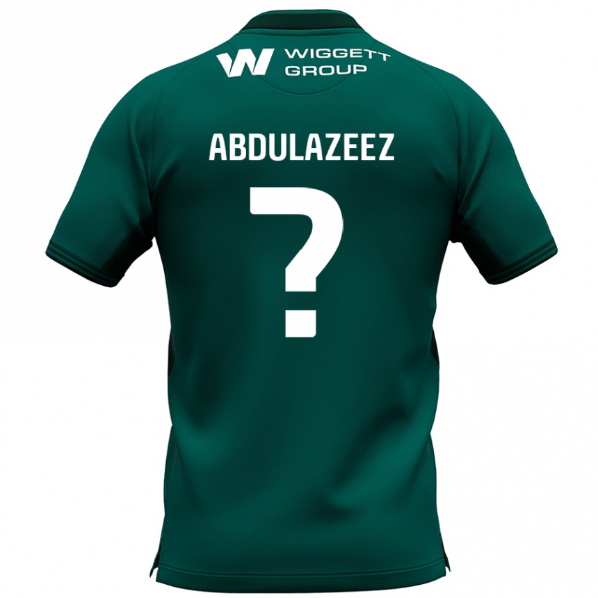 キッズフットボールAbdulahi Abdulazeez#0緑アウェイシャツ2024/25ジャージーユニフォーム