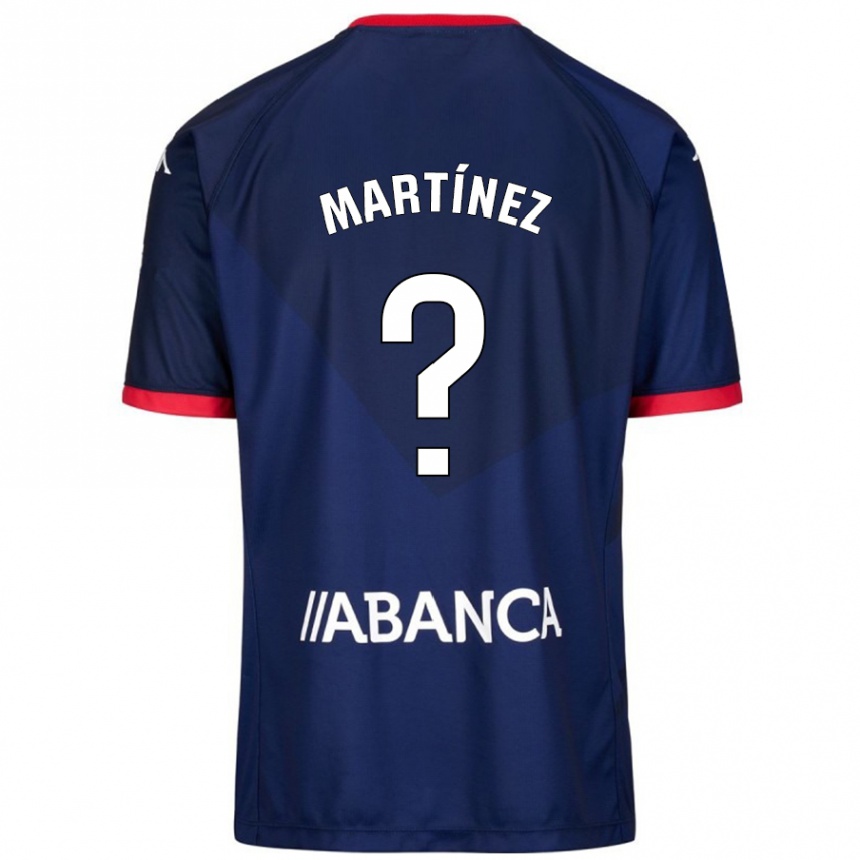 キッズフットボールPablo Martínez#4ネイビーブルーアウェイシャツ2024/25ジャージーユニフォーム