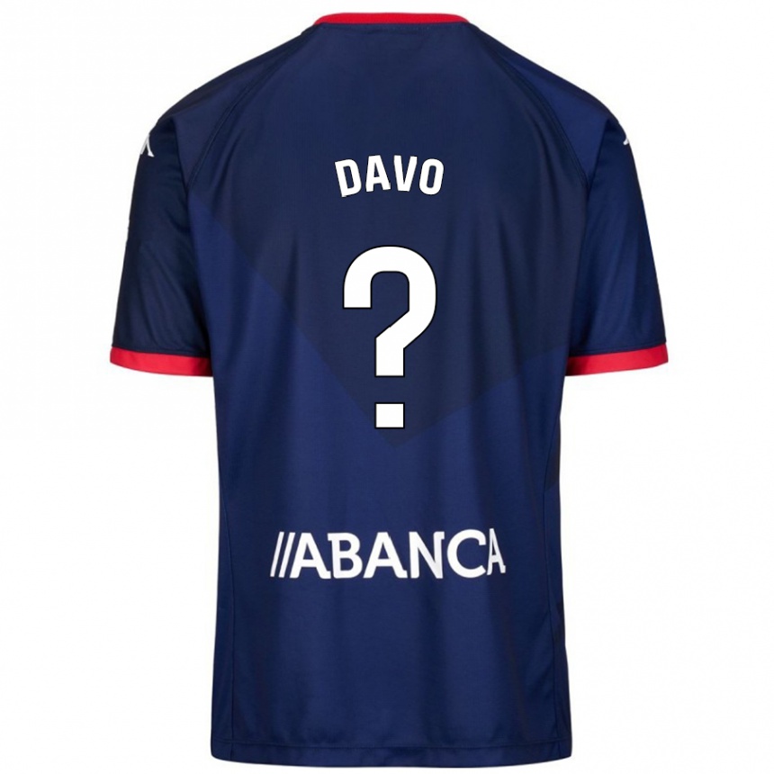 キッズフットボールDavo#11ネイビーブルーアウェイシャツ2024/25ジャージーユニフォーム