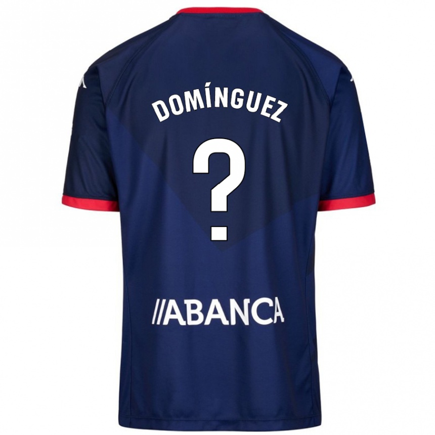 キッズフットボールDavid Domínguez#0ネイビーブルーアウェイシャツ2024/25ジャージーユニフォーム