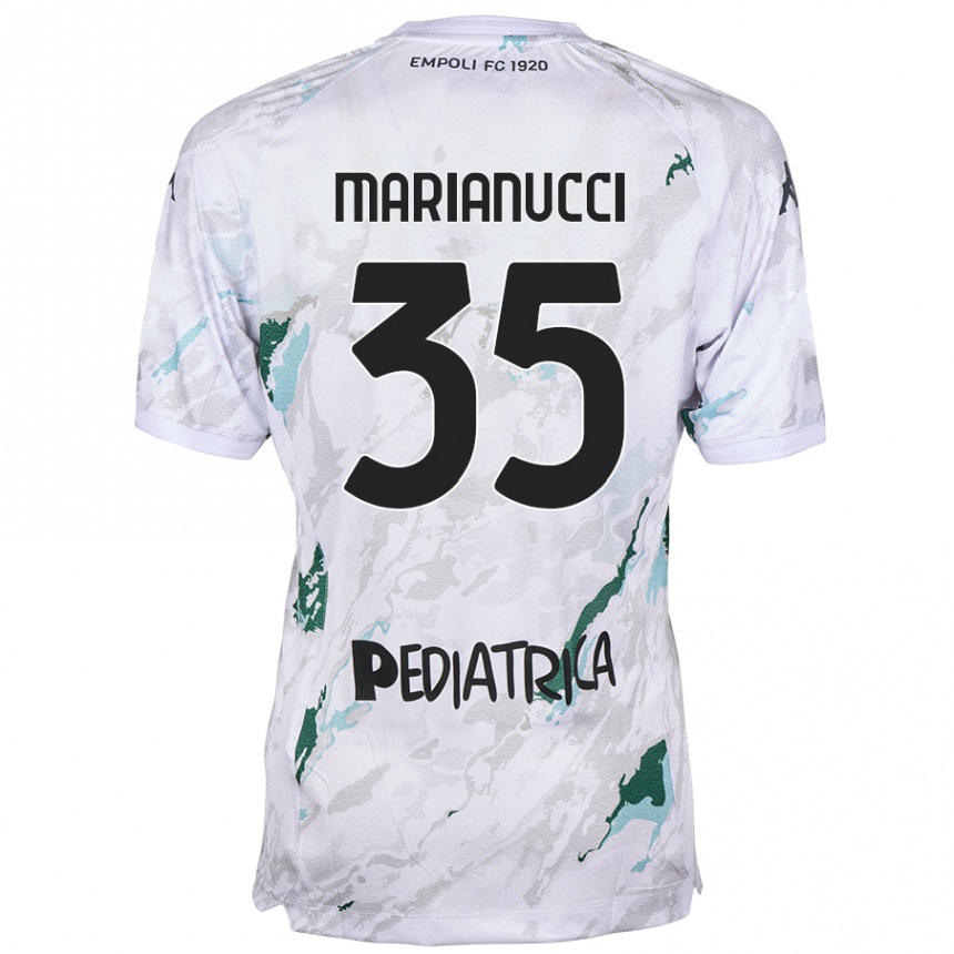 キッズフットボールLuca Marianucci#35グレーアウェイシャツ2024/25ジャージーユニフォーム