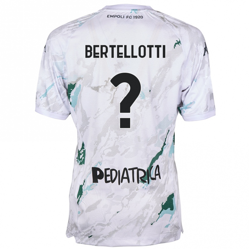 キッズフットボールGiacomo Bertellotti#0グレーアウェイシャツ2024/25ジャージーユニフォーム