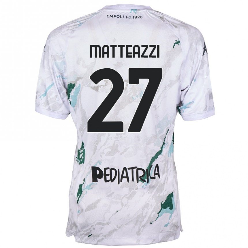 キッズフットボールErnesto Matteazzi#27グレーアウェイシャツ2024/25ジャージーユニフォーム