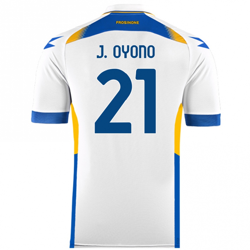 キッズフットボールJérémy Oyono#21白アウェイシャツ2024/25ジャージーユニフォーム