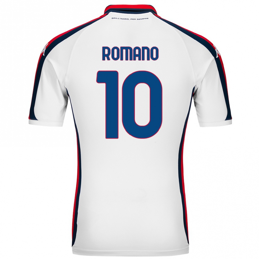 キッズフットボールMarco Romano#10白アウェイシャツ2024/25ジャージーユニフォーム