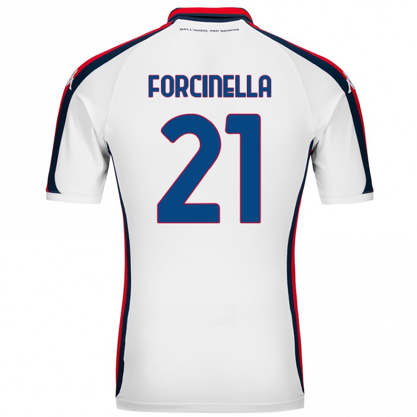 キッズフットボールCamilla Forcinella#21白アウェイシャツ2024/25ジャージーユニフォーム