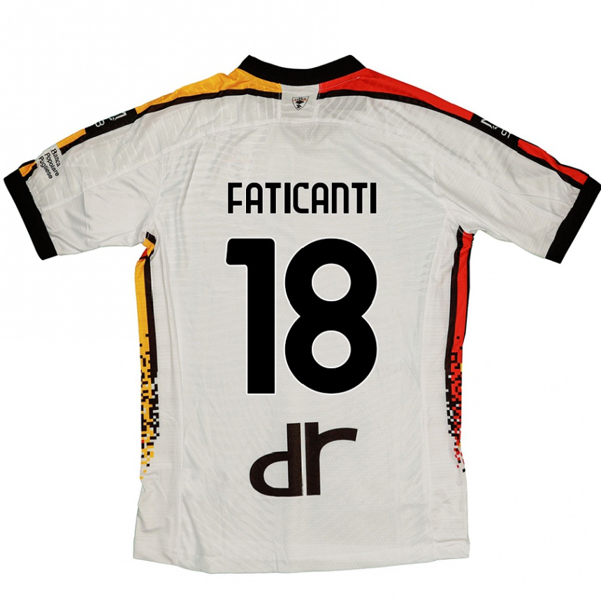 キッズフットボールGiacomo Faticanti#18白 黒アウェイシャツ2024/25ジャージーユニフォーム