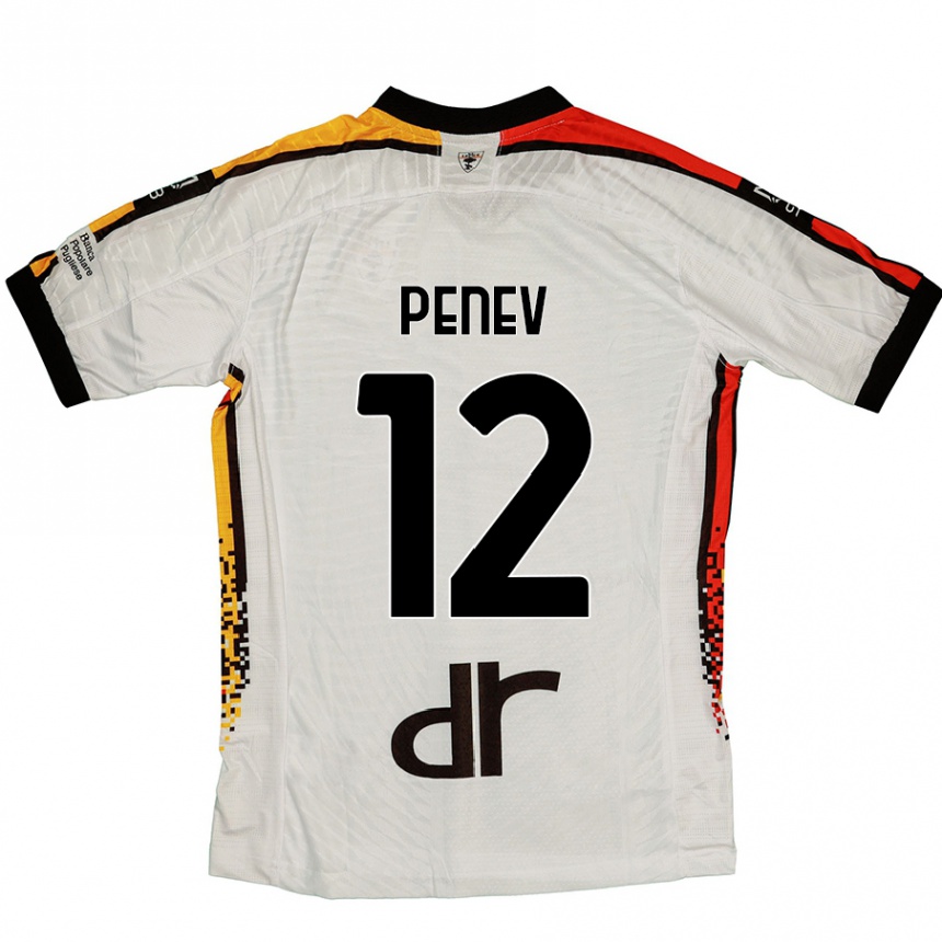 キッズフットボールPlamen Penev#12白 黒アウェイシャツ2024/25ジャージーユニフォーム