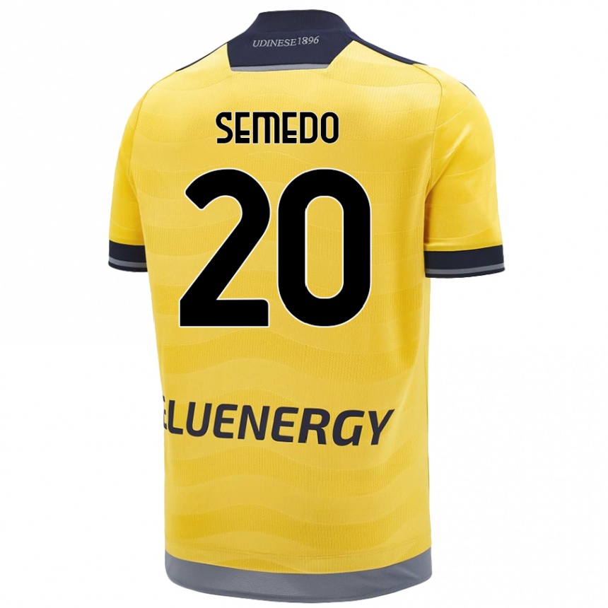 キッズフットボールVivaldo Semedo#20ゴールデンアウェイシャツ2024/25ジャージーユニフォーム