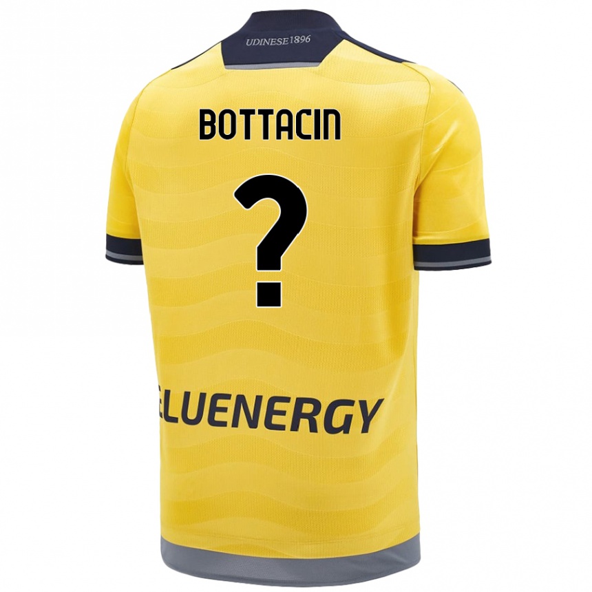 キッズフットボールEnrico Bottacin#0ゴールデンアウェイシャツ2024/25ジャージーユニフォーム