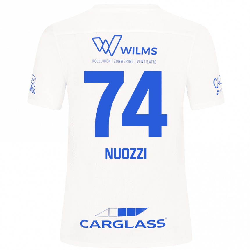 キッズフットボールCédric Nuozzi#74白アウェイシャツ2024/25ジャージーユニフォーム