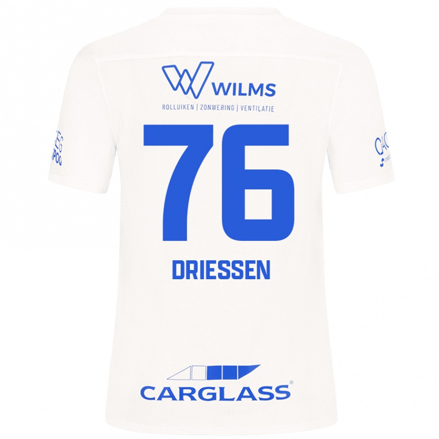 キッズフットボールJelle Driessen#76白アウェイシャツ2024/25ジャージーユニフォーム