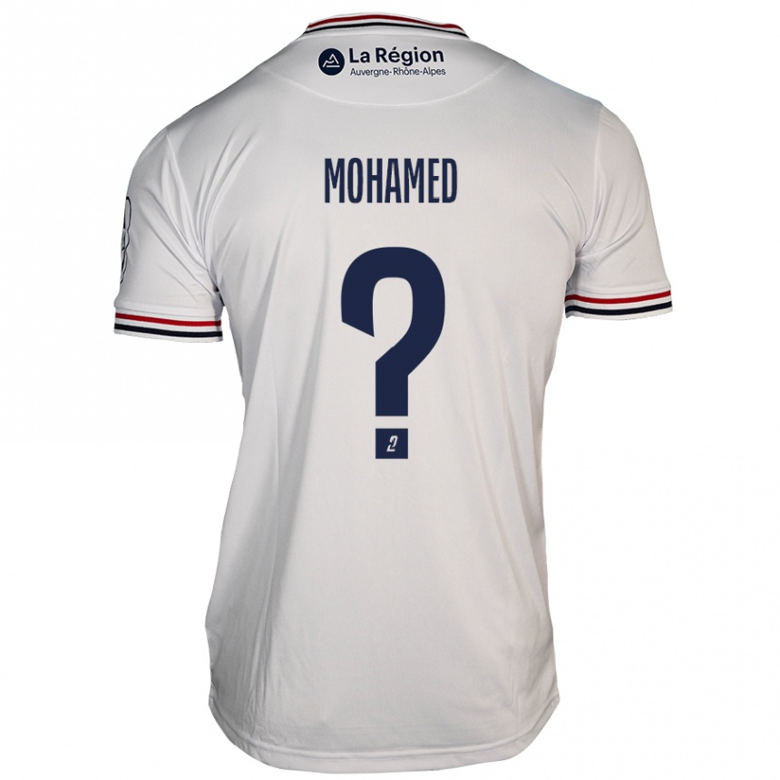 キッズフットボールYassine Mohamed#0白アウェイシャツ2024/25ジャージーユニフォーム