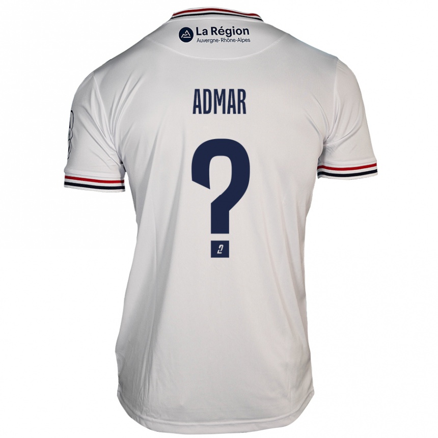 キッズフットボールMarouane Admar#0白アウェイシャツ2024/25ジャージーユニフォーム