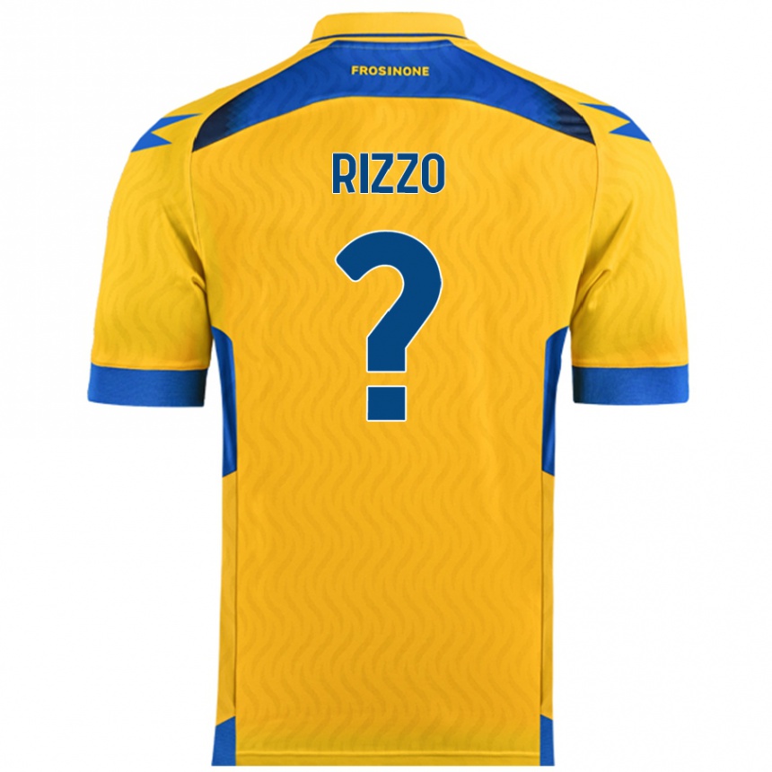 メンズフットボールCristiano Rizzo#0黄ホームシャツ2024/25ジャージーユニフォーム