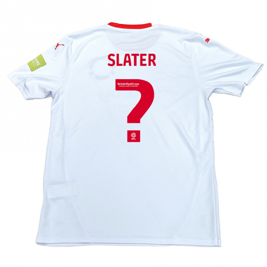 メンズフットボールAdham Slater#0白アウェイシャツ2024/25ジャージーユニフォーム