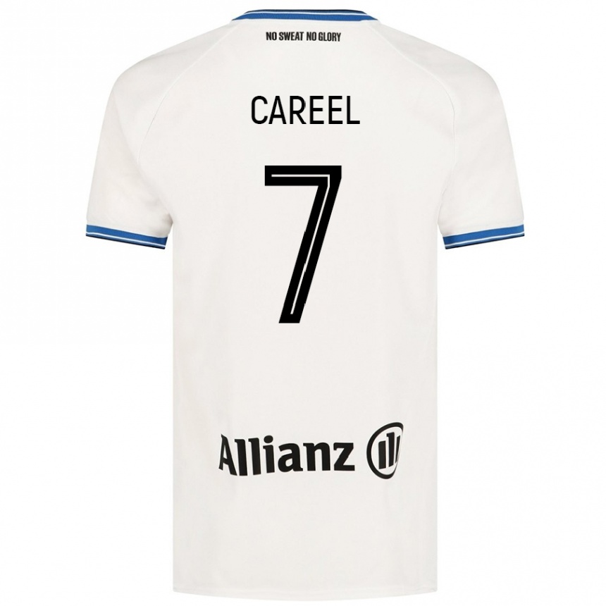 メンズフットボールOona Careel#7白アウェイシャツ2024/25ジャージーユニフォーム