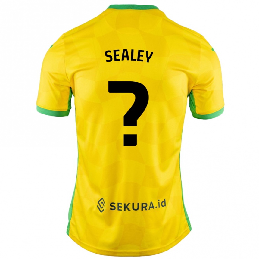 レディースフットボールLa'sean Sealey#0黄緑ホームシャツ2024/25ジャージーユニフォーム