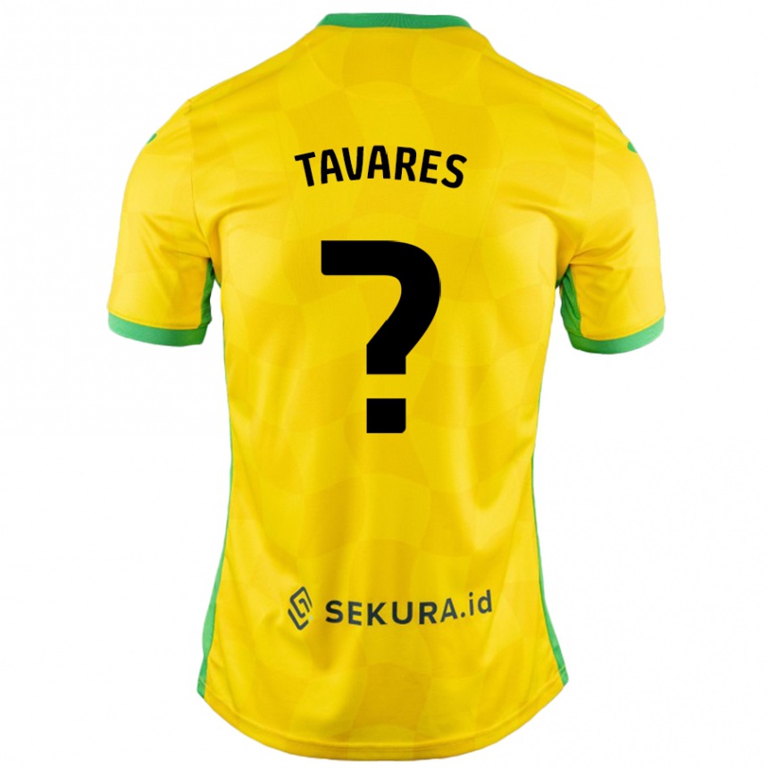 レディースフットボールAjay Tavares#0黄緑ホームシャツ2024/25ジャージーユニフォーム