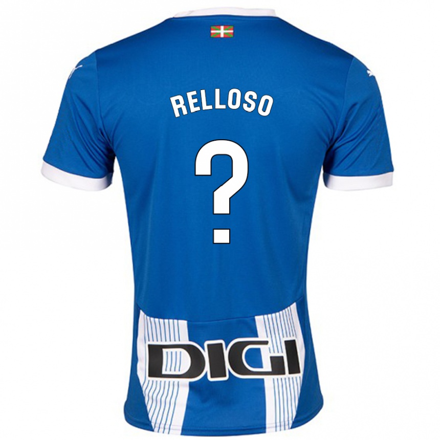 レディースフットボールMikel Relloso#0青ホームシャツ2024/25ジャージーユニフォーム