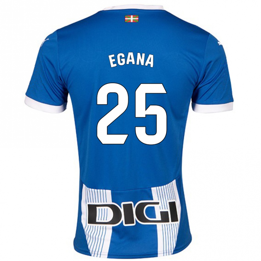 レディースフットボールEider Egaña#25青ホームシャツ2024/25ジャージーユニフォーム