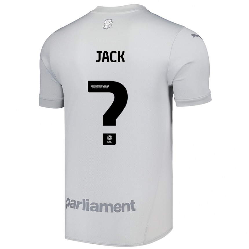 レディースフットボールJack Woodcock#0シルバーグレーアウェイシャツ2024/25ジャージーユニフォーム