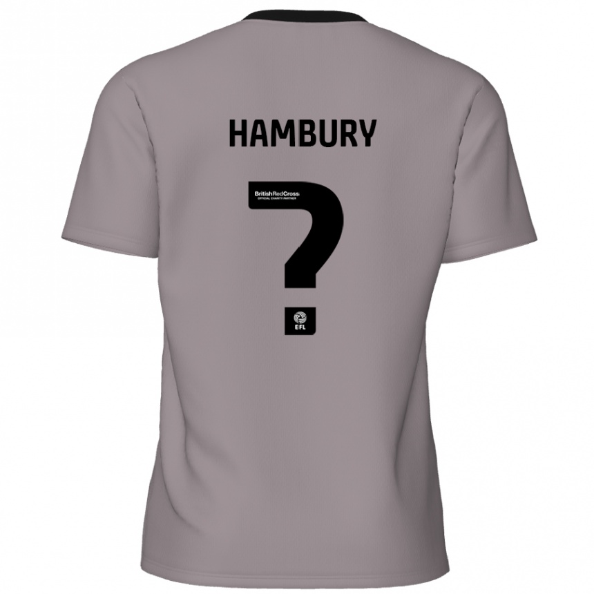 レディースフットボールZack Hambury#0グレーアウェイシャツ2024/25ジャージーユニフォーム