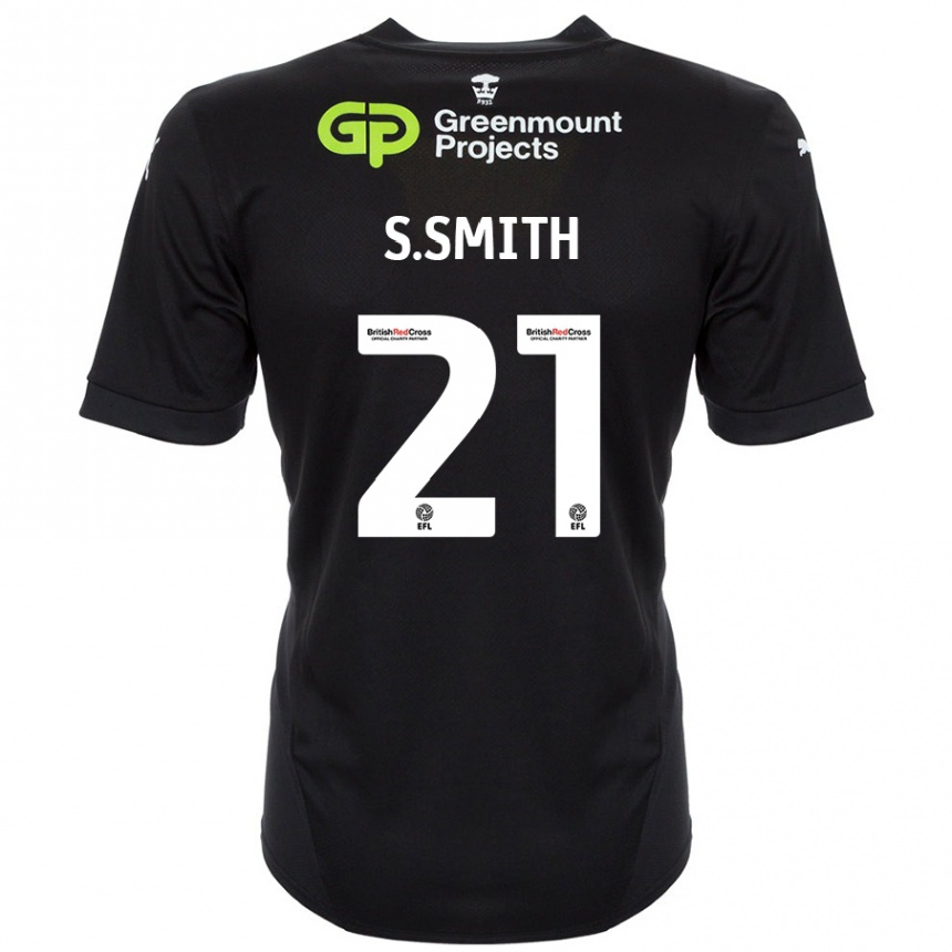 レディースフットボールScott Smith#21黒アウェイシャツ2024/25ジャージーユニフォーム