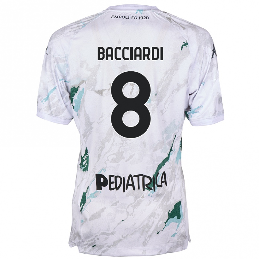 レディースフットボールAndrea Bacciardi#8グレーアウェイシャツ2024/25ジャージーユニフォーム