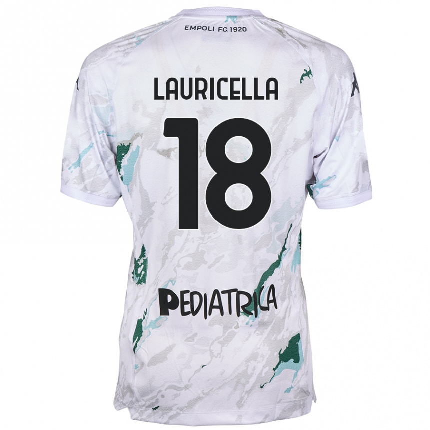 レディースフットボールGiovanni Lauricella#18グレーアウェイシャツ2024/25ジャージーユニフォーム