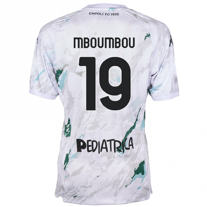 レディースフットボールArnaud Mboumbou#19グレーアウェイシャツ2024/25ジャージーユニフォーム