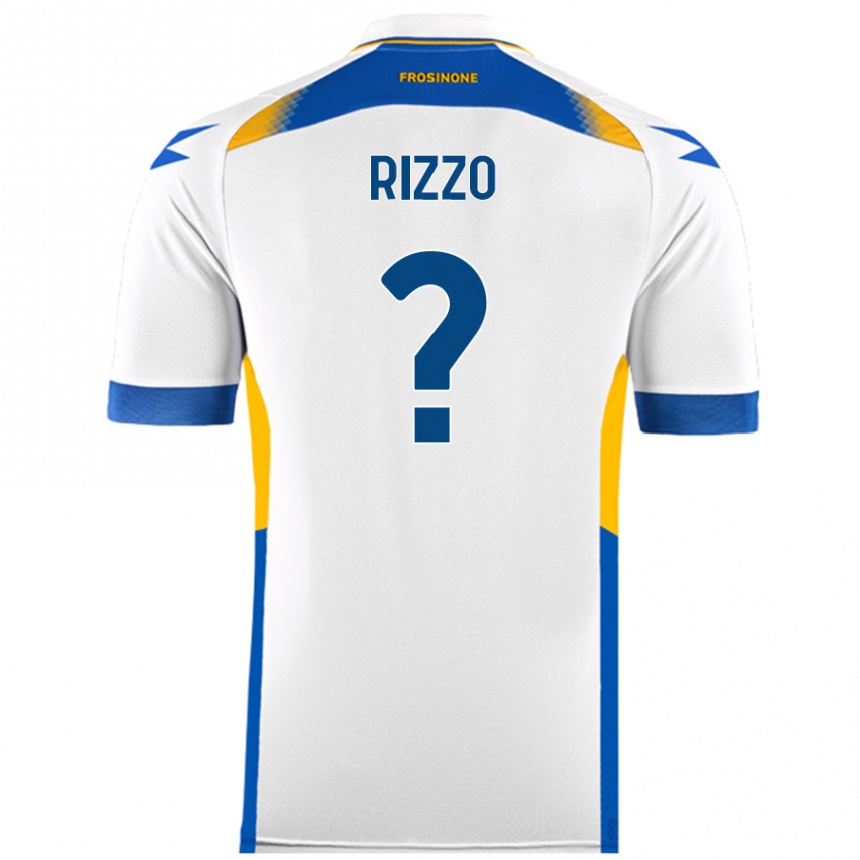 レディースフットボールCristiano Rizzo#0白アウェイシャツ2024/25ジャージーユニフォーム