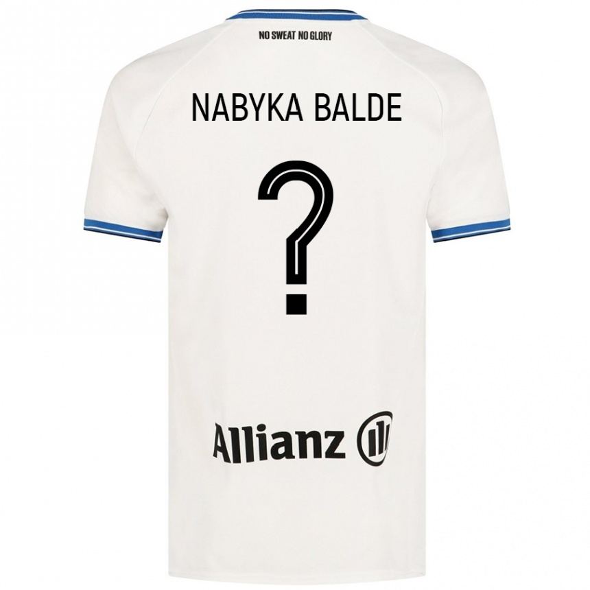 レディースフットボールMamadou Nabyka Balde#0白アウェイシャツ2024/25ジャージーユニフォーム